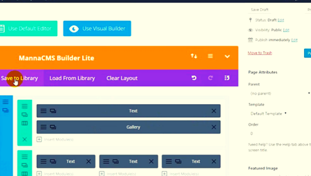 Divi page builder